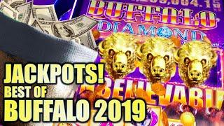 BUFFALO JACKPOTS!! BEST OF BUFFALO! 2019 YEAR END REWIND Slot Machine (Aristocrat)