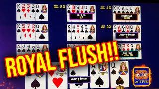 ROYAL FLUSH OUT OF NOWHERE!!! ULTIMATE X POKER!!!