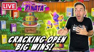 Cracking Open BIG WINS on Adios Pinata  First Spin Success on Luckyland 7s