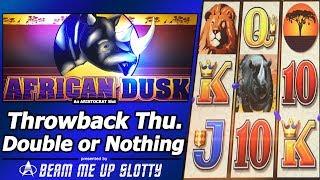 African Dusk Slot - TBT Double or Nothing, Live Play w/Cashman Tonight Features