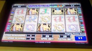 IGT Cleopatra II High limit slot machine bonus 9 free spins $20 bet