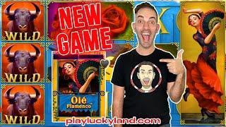 ↑40SC/Spin  NEW Game Flamenco Ole'  PlayLuckyland.com