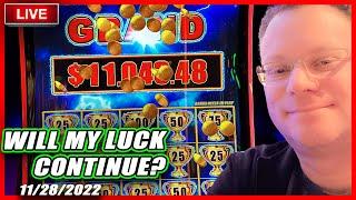 LIVE CASINO PLAY  Can my luck continue after hitting a GRAND JACKPOT and a MAJOR JACKPOT?