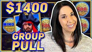 $1400 GROUP PULL ON DOLLAR STORM ! CAN WE LAND THE SUPER GRAND ??
