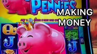 HUGE PROFIT SESSION! ALL ABOARD PIGGY PENNIES SLOT AT CHOCTAW #choctaw #casino #slots