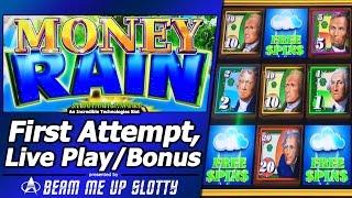 Money Rain Slot - First Attempt, Live Play and Free Spins Bonus