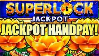 VEGAS JACKPOT HANDPAY! SUPERLOCK JACKPOT (FLOWER FORTUNE) Slot Machine Bonus (SG)