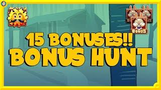 BIG Bonus Hunt with 15 BONUSES!!