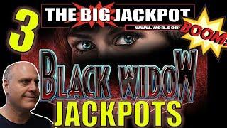 ️ 3 JACKPOTS in 10 MINUTES!! Back to Back BLACK WIDOW WIN$ ️ | The Big Jackpot