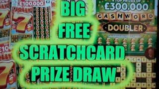 SCRATCHCARDS..MASIVE  PRIZE DRAW "LIVE" CARDS WON BY THE VIEWERS..SENT TO THERE HOMES FREE OF CHARGE
