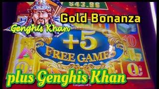 Gold Bonanza Bonus + Genghis Khan live play & Big bonus on 2c