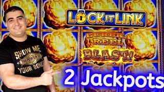 2 HANDPAY JACKPOTS On High Limit Lock It Link Slots - Live Slot Play At Casino