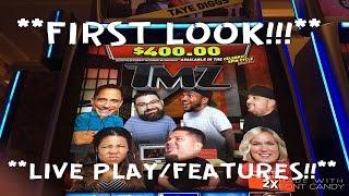 **FIRST LOOK!!!** **NEW GAME LIVE PLAY!!!**  TMZ Slot Machine