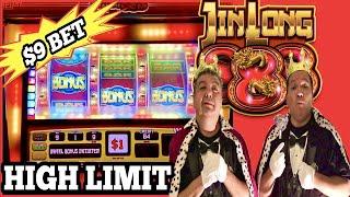 JIN LONG SLOT$9 BET! BONUSES IN THE HIGH LIMIT ROOM AGUA CALIENTE IN RANCHO MIRAGE!