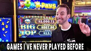 NEW GAMES!  Pop N Pays BIG TOP Brings BIG WINS  Choy's Fortune is OUR FORTUNE