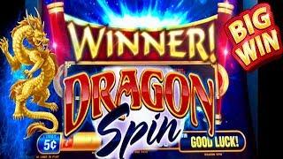 BIG WIN!DRAGON SPIN SLOTPROGRESSIVE WIN!! AND BONUSES!! $$$ LAS VEGAS SLOTS!!