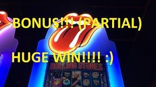 **HUGE WIN!!!** - The Rolling Stones Slot Machine Bonus