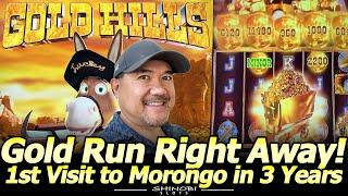 Gold Hills Lucky Mule Slot - Fun 1st Attempt with a Double-Up! First Visit to Morongo in 3 Years!