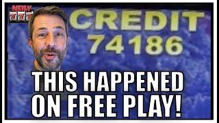 I had one of my BEST SESSIONS EVER using Free Play on the Slots!