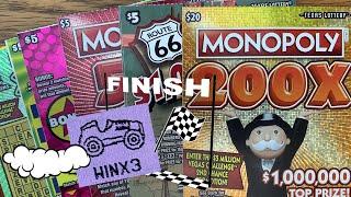 Monopoly WIN$!  $20 Monopoly 200X, 50X + 30X!  TEXAS Lottery Scratch Off Tickets
