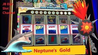 Neptune's Gold "JACKPOT"  Pay Two Times JB Elah Slot Channel #choctaw #redspins #vgt  How To YouTube