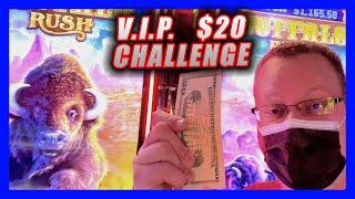 VIP $20 CHALLENGE FROM COSMOPOLITAN IN LAS VEGAS  BUFFALO, INVADERS, and DRAGON LINK + many more!
