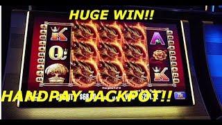 INSANE FREE SPIN!! HUGE WIN HANDPAY JACKPOT 25c Dragons Bucks Pokie slot machine Aristocrat