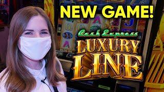 FIRST TRY! Awesome Train Feature! Cash Express Luxury Line Slot Machine! 50 Lions.
