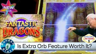 ️ New - Fantastic Dragons Gold Slot Machine with Extra Orbs On and Off