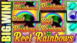 BIG WIN! REEL RAINBOWS AWESOME COMEBACK! Slot Machine Bonus (SG)