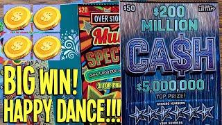 NO WAY...BIG WIN!  Glad I Bought that ONE! 2 $50 TICKETS  $170 TEXAS Lottery Scratch Offs