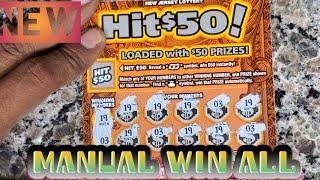 BAM  Brand New *** Hit Series *** New Jersey Scratch Off MANUAL WIN ALL FOUND BAM