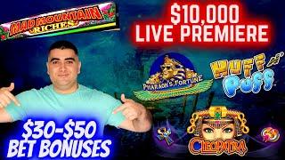 $10,000 LIVE PREMIERE On High Limit Slots ! JACKPOT , Bonuses & Live Slot Play In Las Vegas