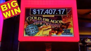 Gold Dragon Red Dragon Slot Machine Max Bet BONUS BIG WIN & HUGE LINE HIT # Slot Machine BIG WIN