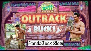 Got a full screen double WIN on my favorite slot! Mighty Cash Outback Bucks