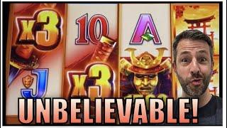 I cannot believe it! JACKPOT HANDPAY on WILD WILD SAMURAI Slot Machine, again!!