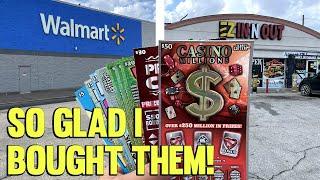 They ALL WON!  WALMART vs NEW STORE! $300 Lottery Tickets  Fixin To Scratch