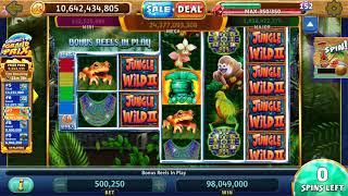 JUNGLE WILD II Video Slot Casino Game with a BIG WIN FREE SPIN BONUS