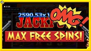 I HIT THE MAX FREE SPINS!!!