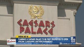 Caesars Entertainment To Reopen Caesars Palace, Flamingo Las Vegas First