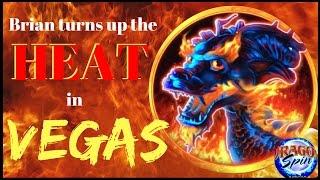 Brian turns up the HEAT in Vegas with DRAGON SPIN  SPINNING SATURDAYS  Slot Machine Pokies