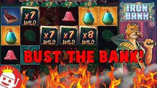 ABSOLUTELY INSANE WIN ON RELAX GAMING'S IRON BANK SLOT