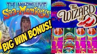 Big Win Bonus! Love my Sea Monkeys-I'm Over The Rainbow With Bonuses!
