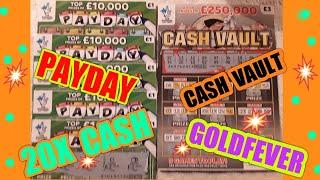 ITS A CRACKER of a GAME..20X CASH...CASH VAULT..PAYDAY..GOLDFEVER..£20,000 JP..INSTANT LOTTO