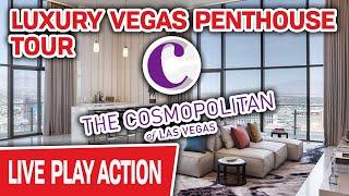 LUXURY Las Vegas Penthouse Suite LIVE Tour  See My Cosmopolitan Hotel Room