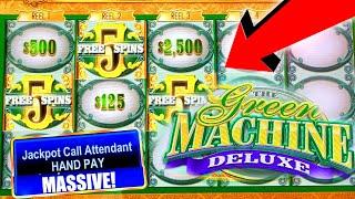 MASSIVE JACKPOTS ON BLACK FRIDAY  GREEN MACHINE DELUXE SUPER WIN  ONLY THE BEST HIGH LIMIT SLOTS