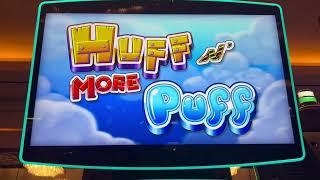 4 Bonus Rounds on The Brand New Huff N More Puff Slot Machine!