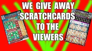 FREE SCRATCHCARDS...BIG DRAW...FREE SCRATCHCARDS FOR OUR VIEWERS"LIVE"..