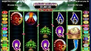 T-Rex Slot Machine Video at Slots of Vegas