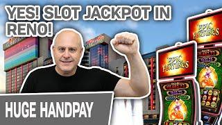 SLOT MACHINE JACKPOT in Reno  EPIC Fortunes Brings EPIC Good Time